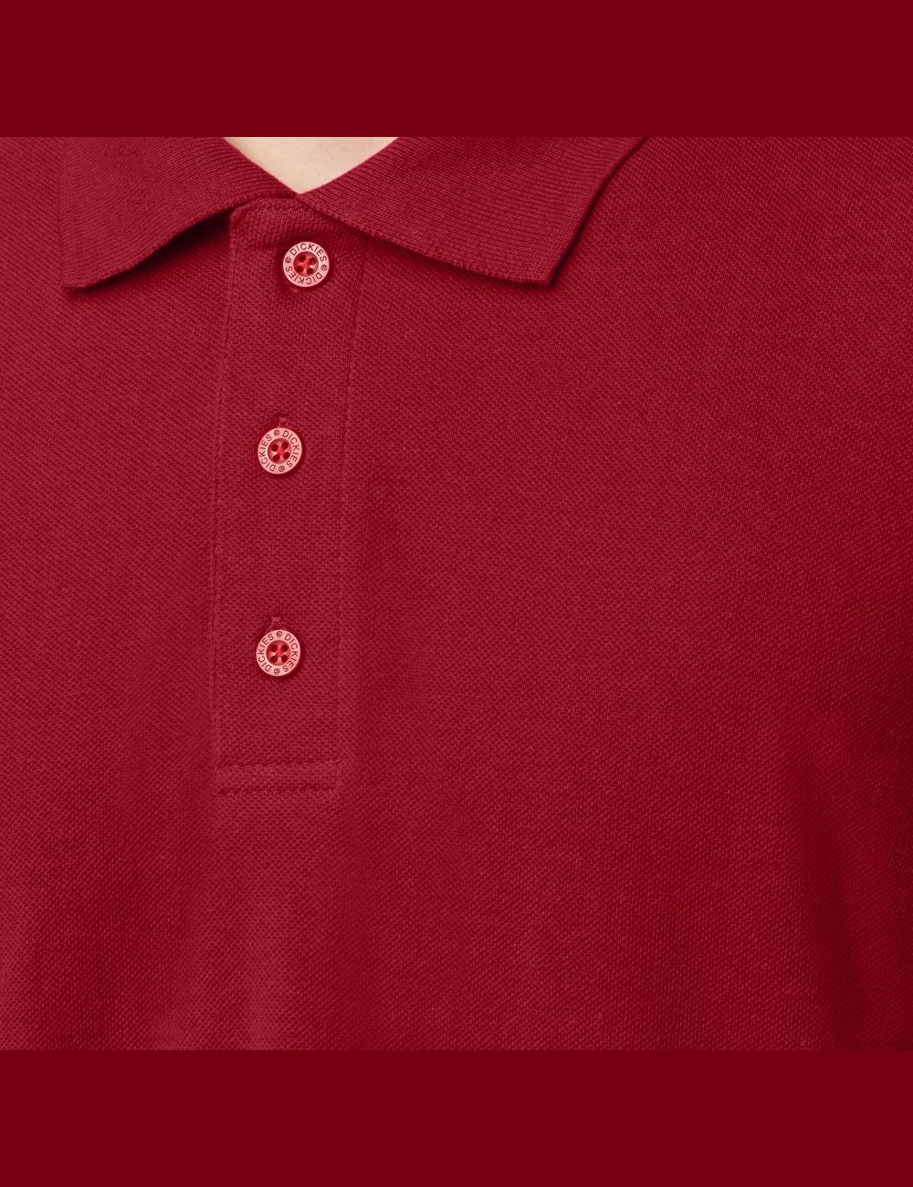 Camisas Dickies Adult Size Pique Corta Sleeve Polo Hombre Rojas | 6089245-XT