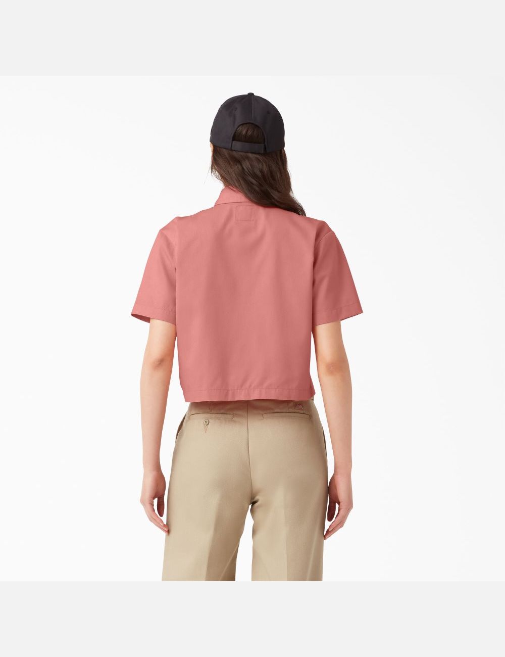 Camisas Dickies Cropped Corta Sleeve Trabajo Mujer Multicolor | 6579213-UQ