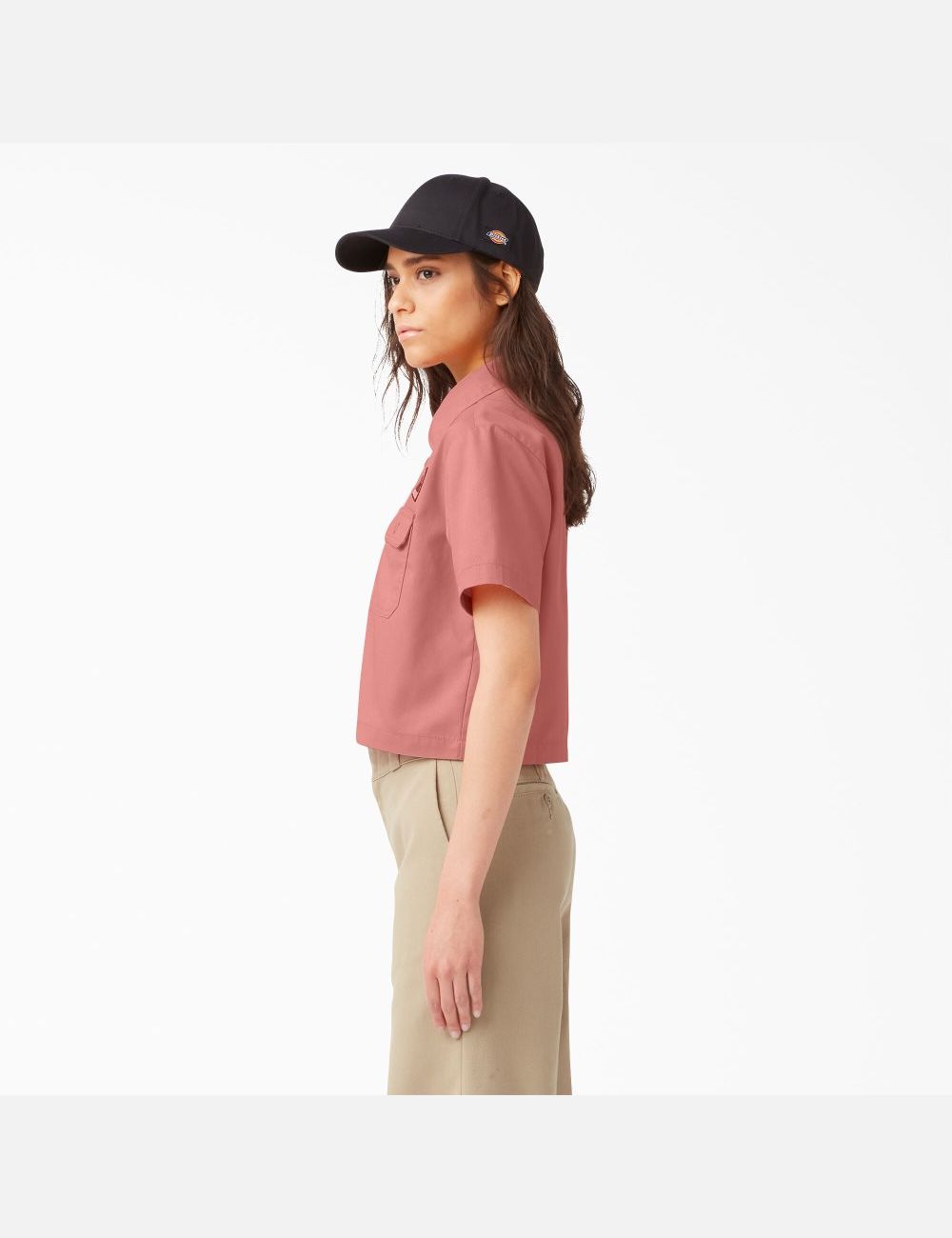 Camisas Dickies Cropped Corta Sleeve Trabajo Mujer Multicolor | 6579213-UQ