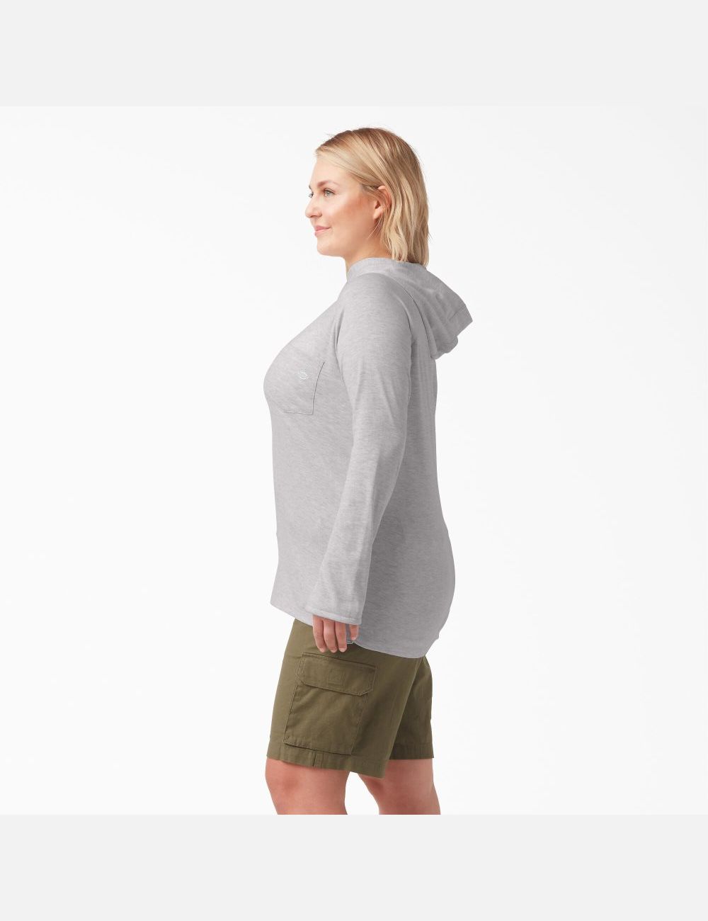 Camisas Dickies Plus Cooling Performance Sun Mujer Gris | 0458736-ZR