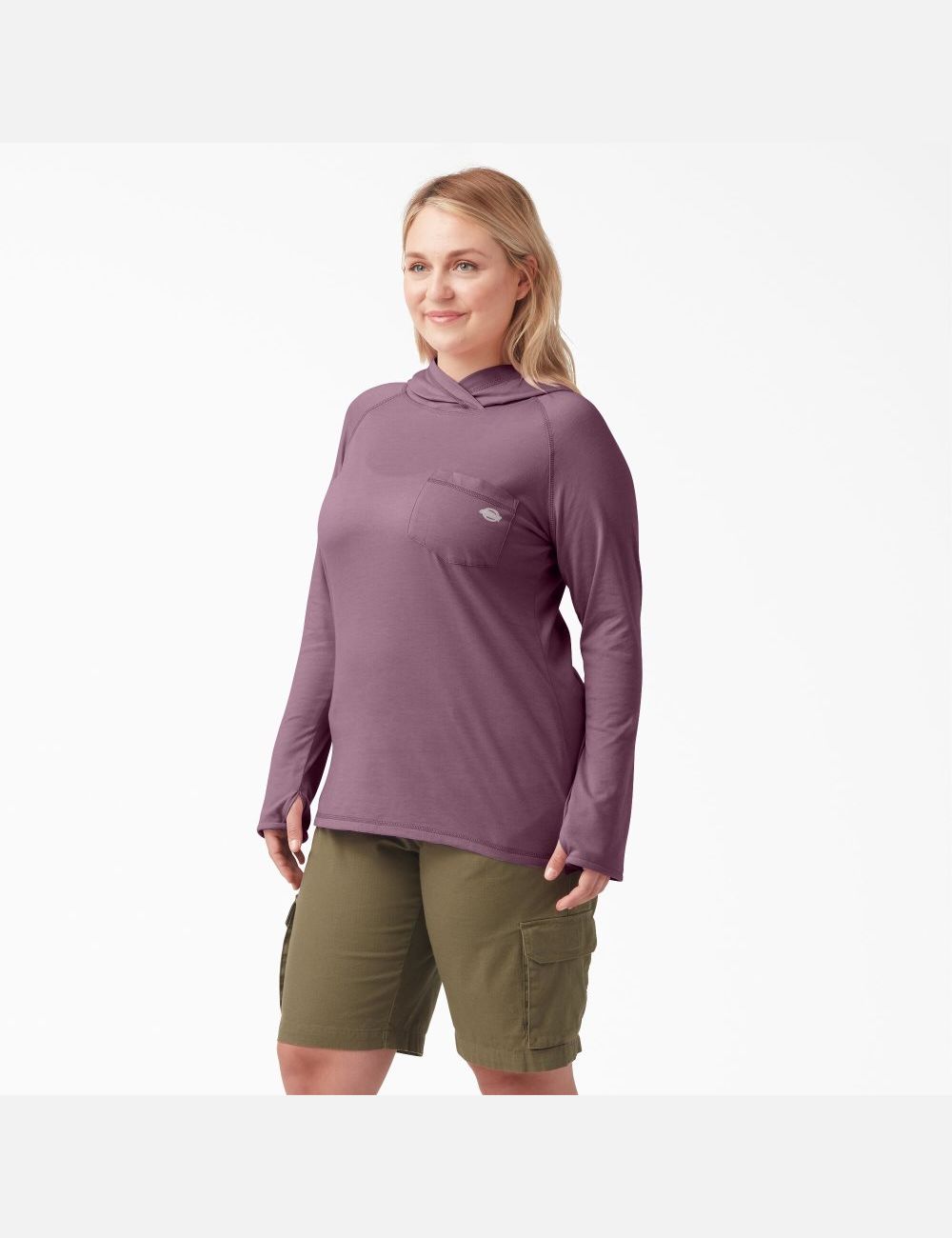 Camisas Dickies Plus Cooling Performance Sun Mujer Moradas Gris | 4365791-VZ