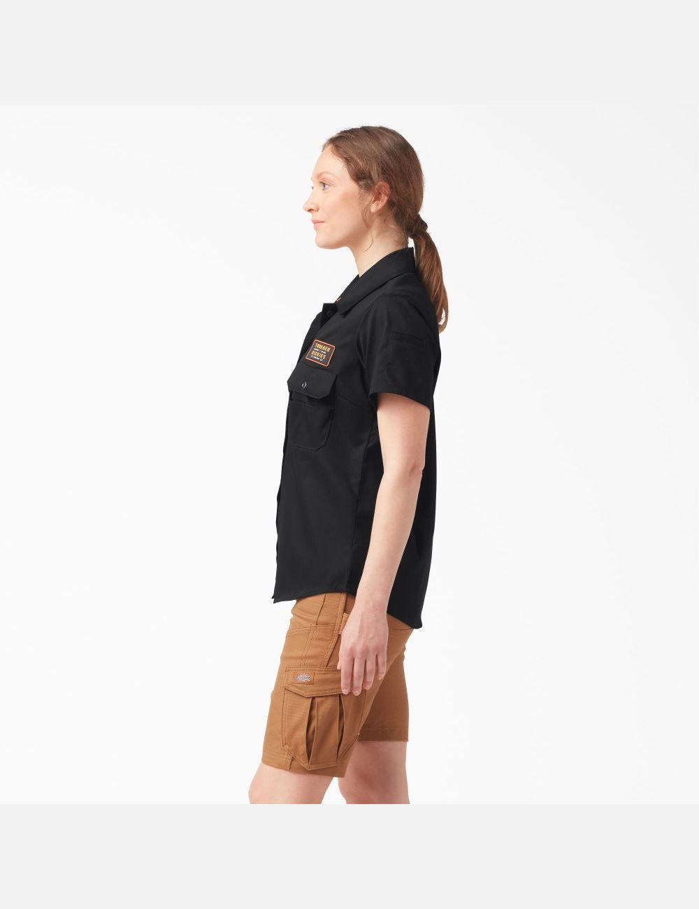 Camisas Dickies Traeger x Ultimate Grilling Mujer Negras | 3608195-MD