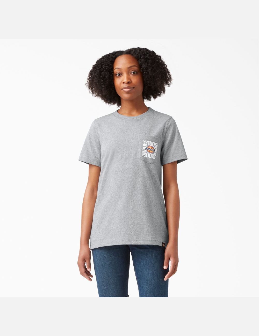 Camiseta Dickies 100 Year Estampadas Mujer Gris | 2718950-HB