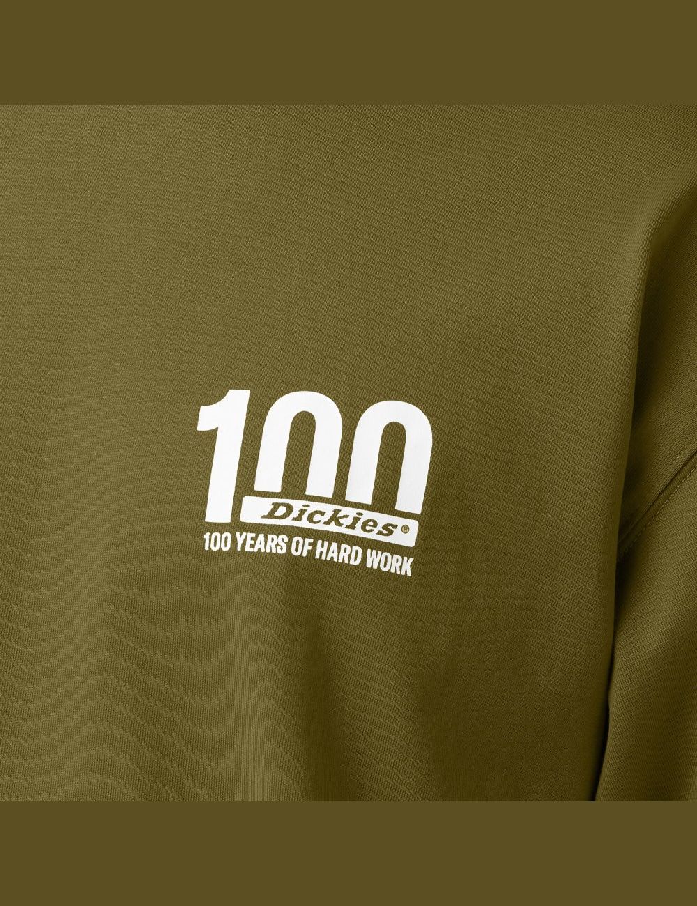 Camiseta Dickies 100 Year Milestone Estampadas Hombre Verde | 0987435-KG