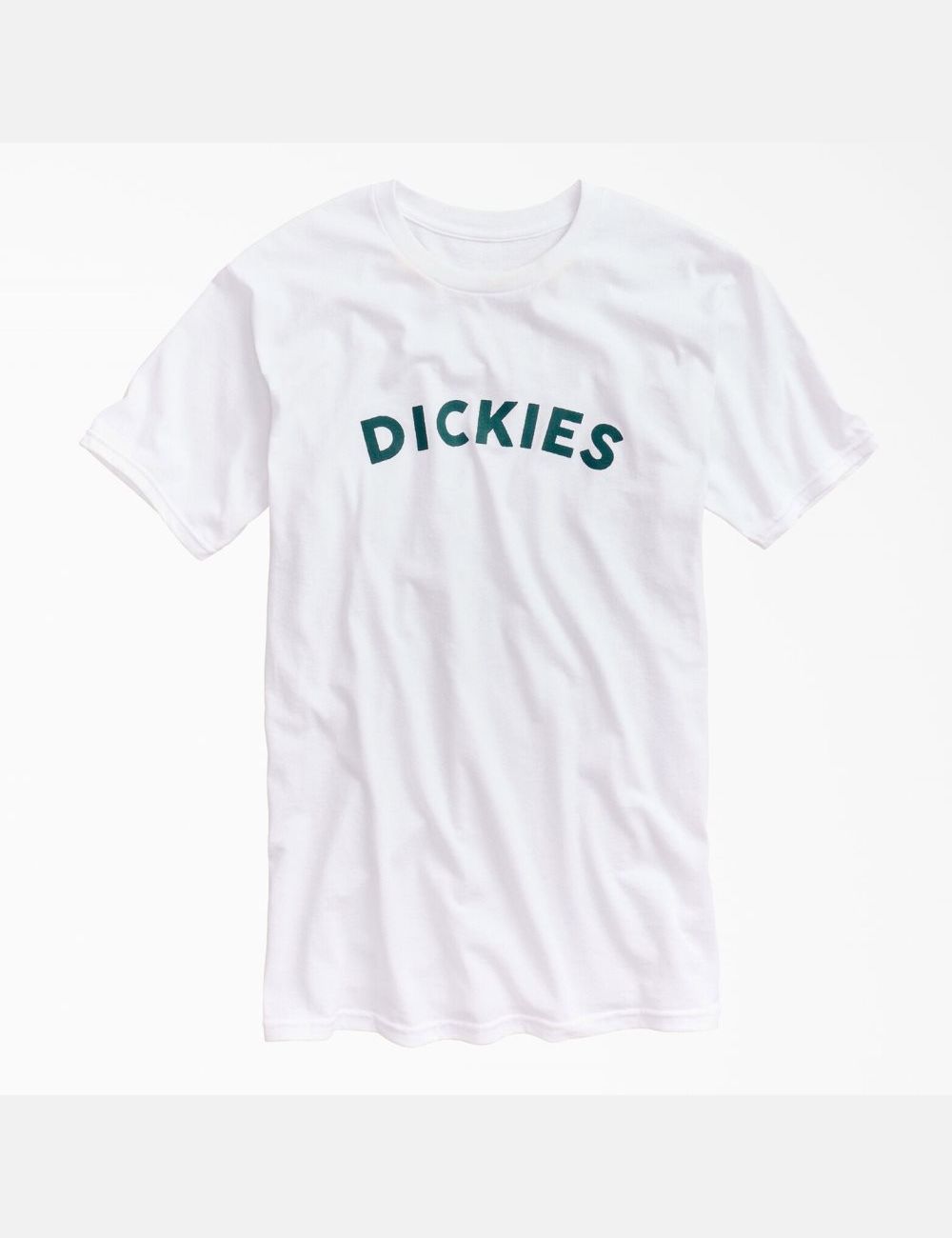 Camiseta Dickies Block Text Estampadas Hombre Blancas | 1967483-XF