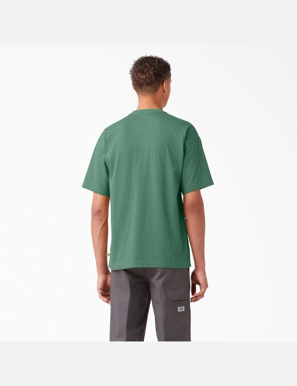 Camiseta Dickies Chest Logo Pocket Hombre Verde Oscuro | 2316940-RZ