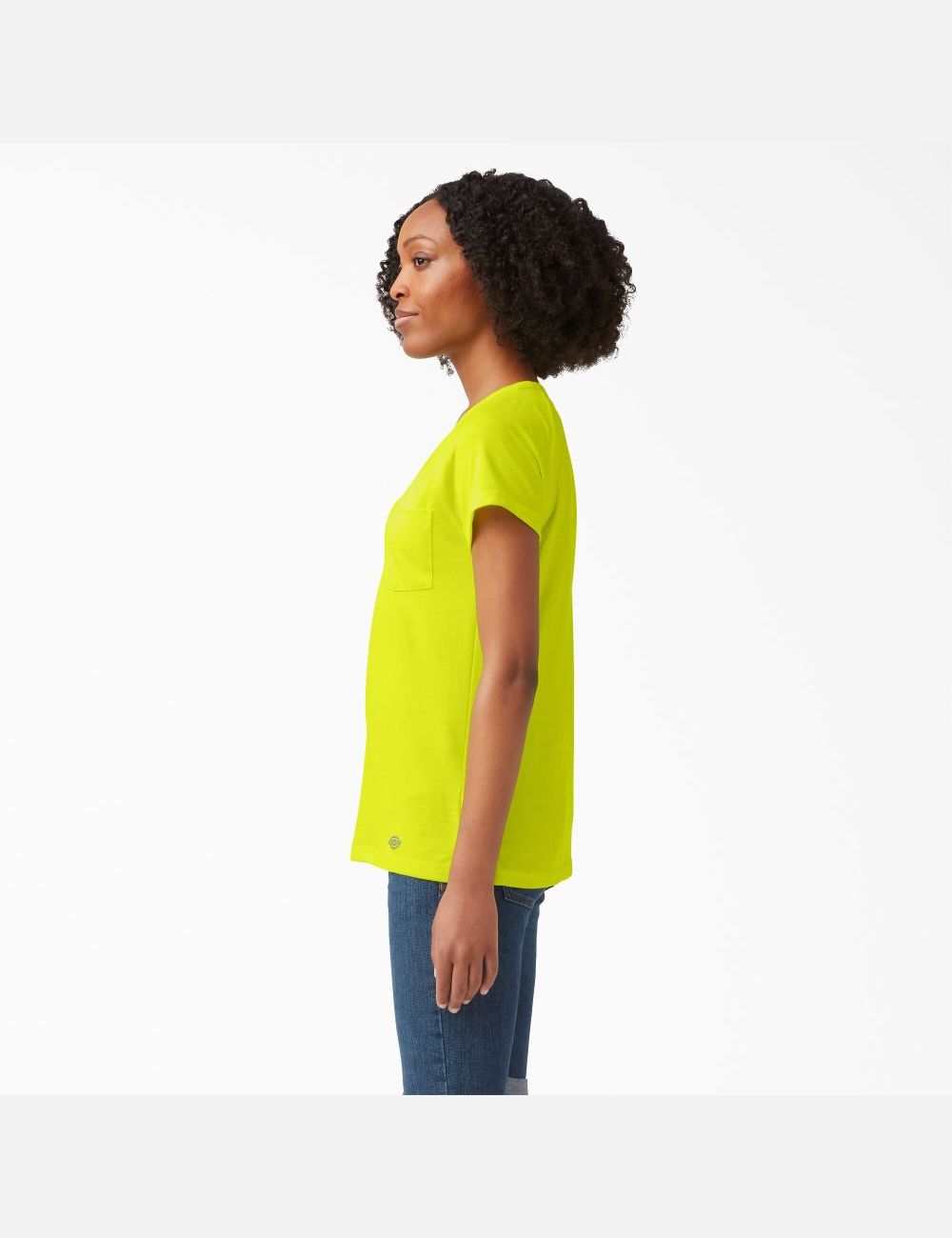 Camiseta Dickies Cooling Corta Sleeve Mujer Amarillo Claro | 0418536-ZN