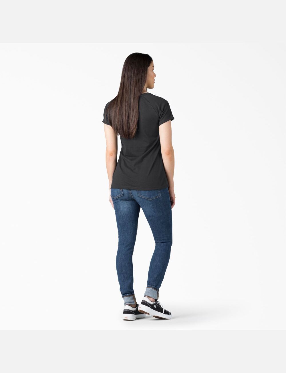 Camiseta Dickies Cooling Corta Sleeve Mujer Negras | 2069175-XC