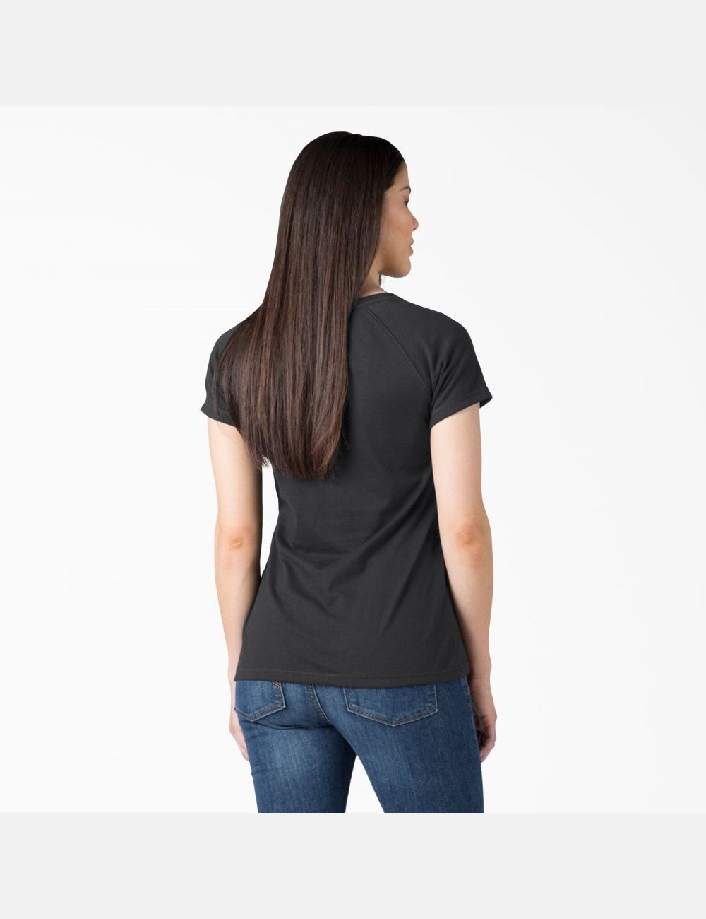 Camiseta Dickies Cooling Corta Sleeve Mujer Negras | 2069175-XC