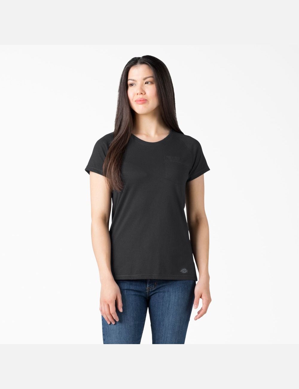 Camiseta Dickies Cooling Corta Sleeve Mujer Negras | 2069175-XC