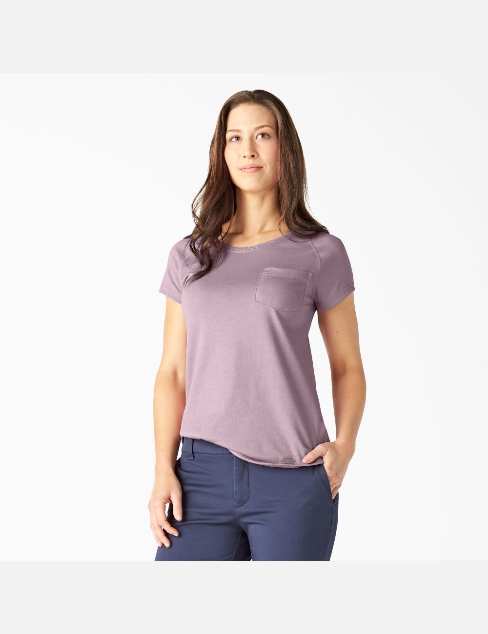 Camiseta Dickies Cooling Corta Sleeve Mujer Moradas Gris | 8624937-QW