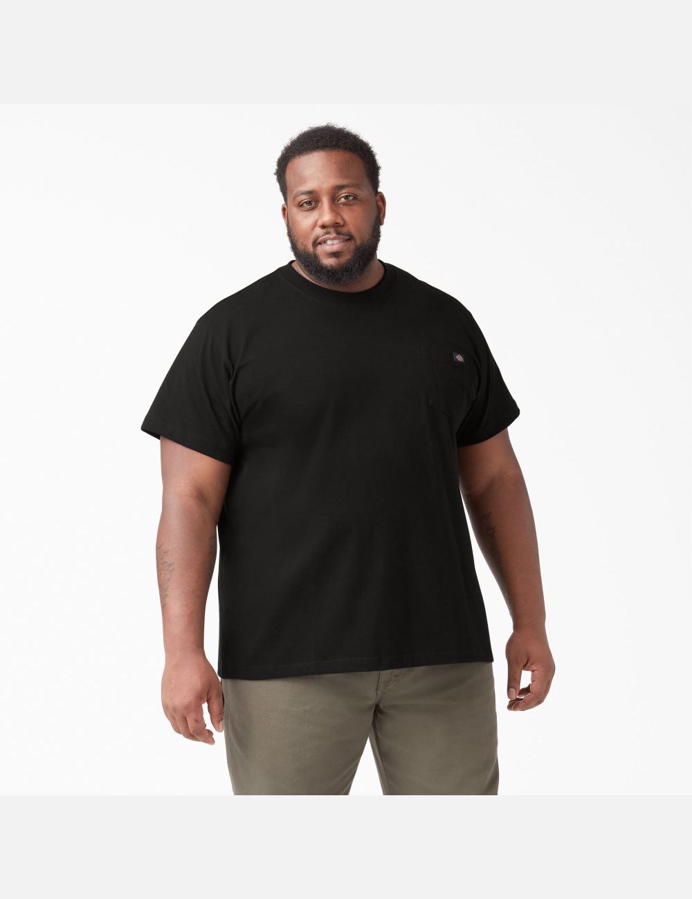 Camiseta Dickies Corta Sleeve Heavyweight Hombre Negras | 1209687-PW