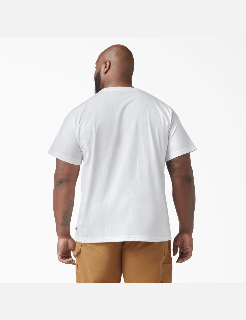 Camiseta Dickies Corta Sleeve Heavyweight Crew Neck Hombre Blancas | 1945068-RP