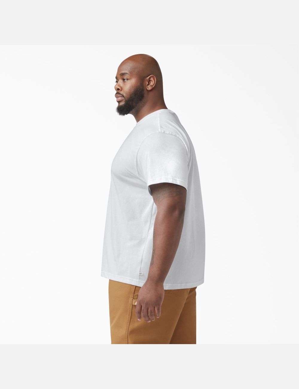 Camiseta Dickies Corta Sleeve Heavyweight Crew Neck Hombre Blancas | 1945068-RP