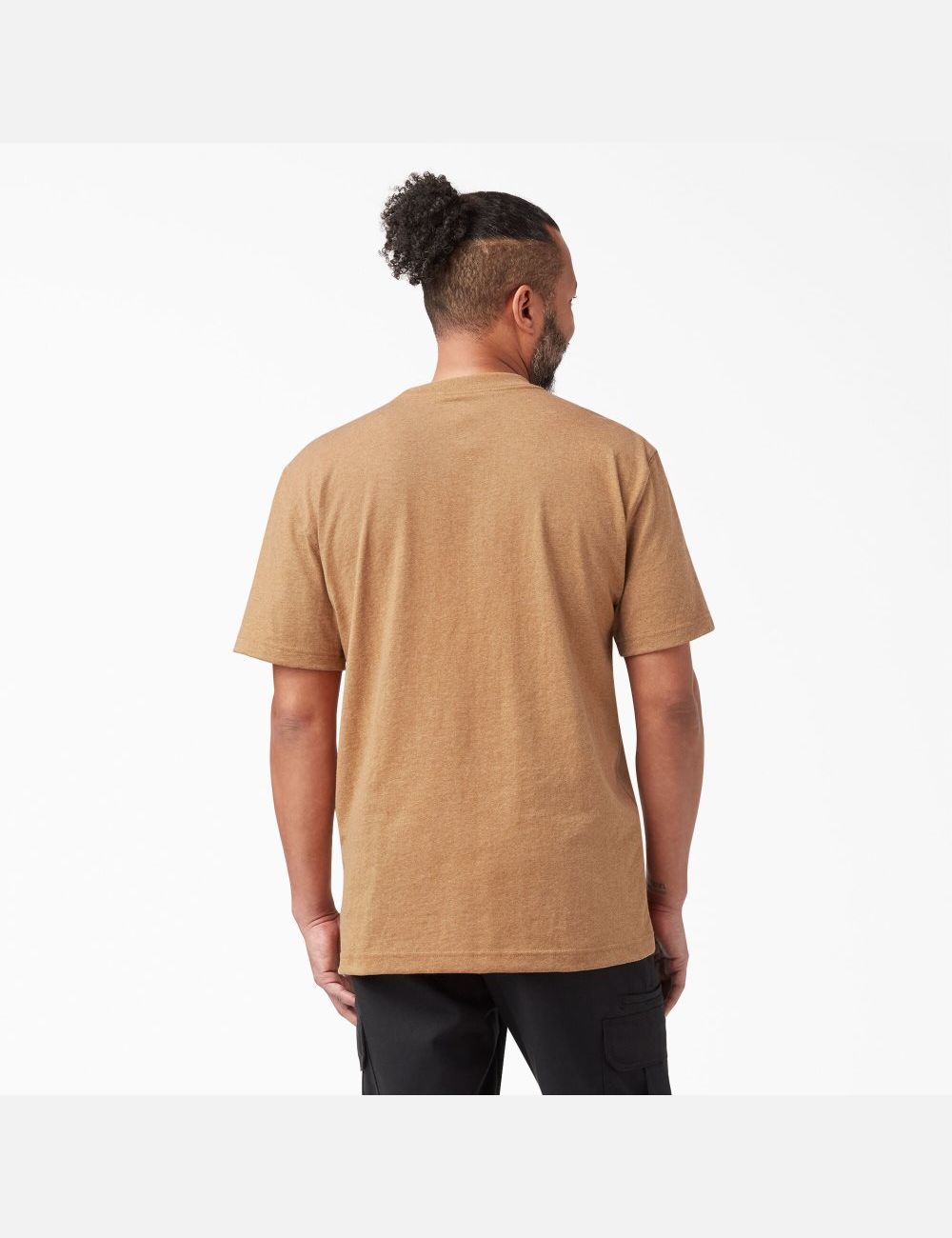 Camiseta Dickies Corta Sleeve Heavyweight Heathered Hombre Marrones | 2806135-KG