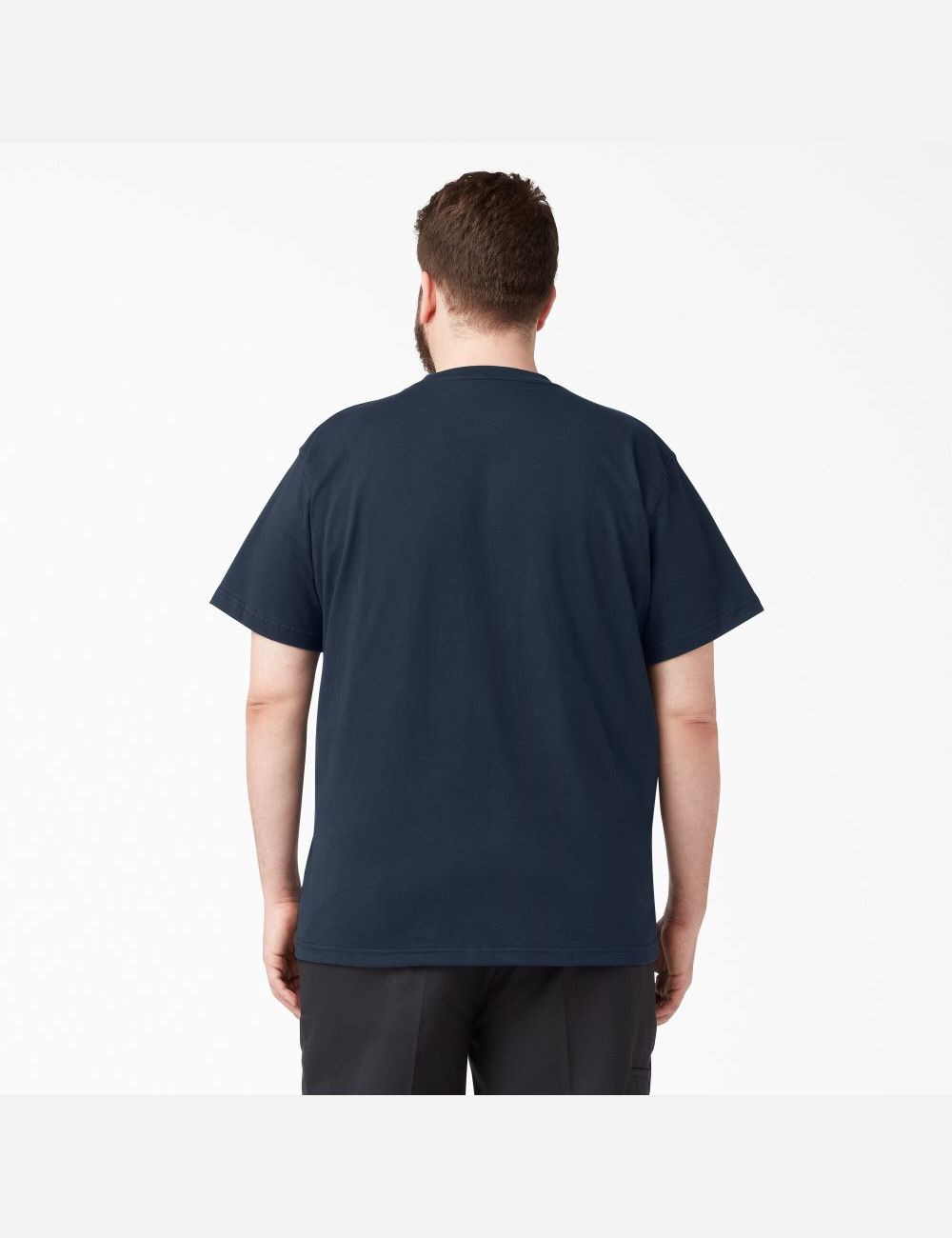 Camiseta Dickies Corta Sleeve Heavyweight Hombre Azul Marino | 8174352-AD