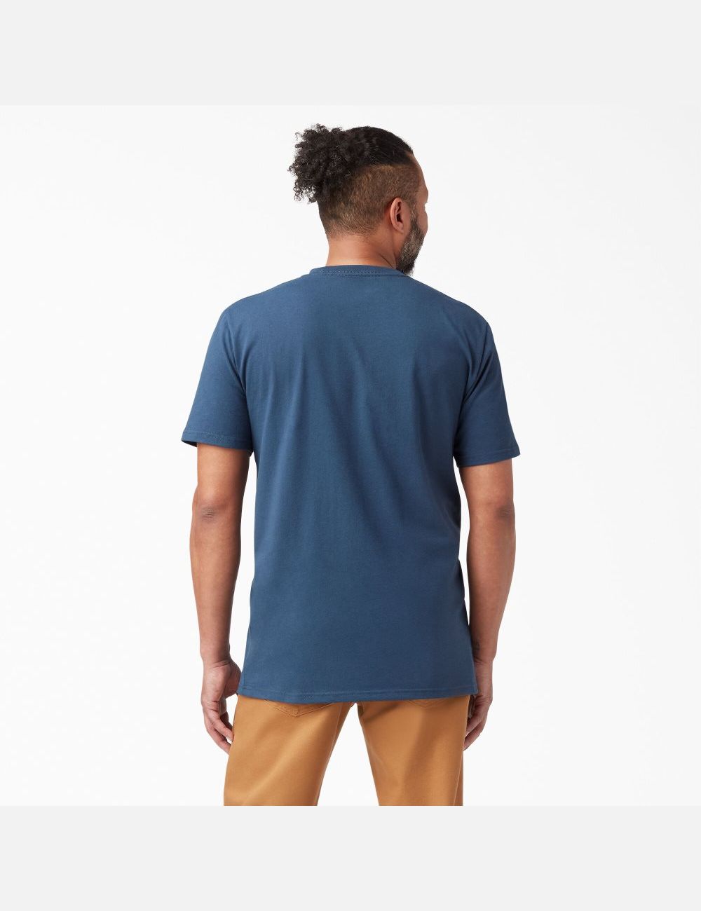 Camiseta Dickies Corta Sleeve Relaxed Fit Icon Estampadas Hombre Azules | 9037846-OX