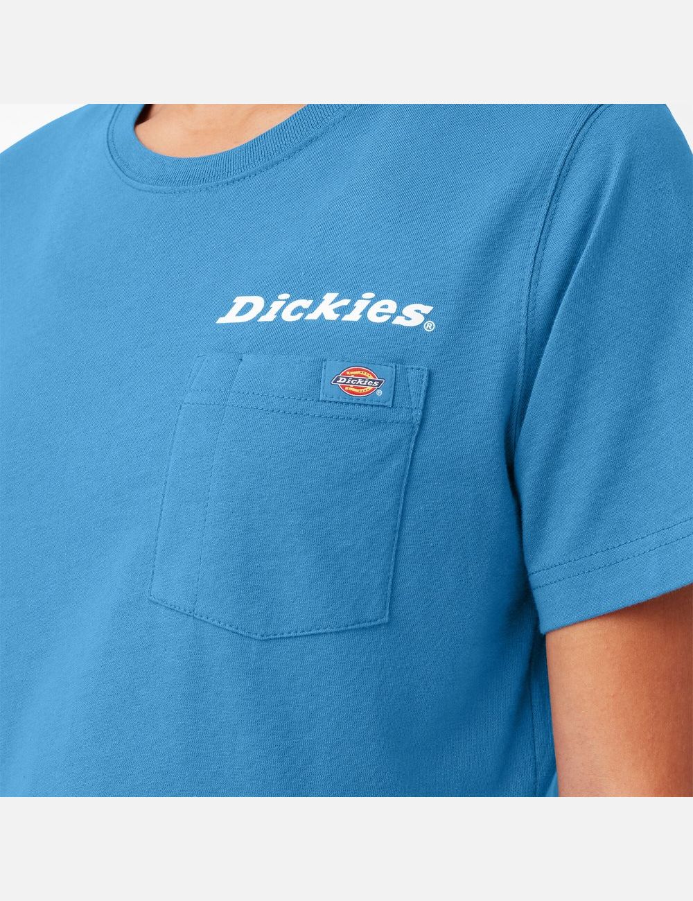 Camiseta Dickies Cropped Estampadas Mujer Azules Oscuro | 1249635-WC