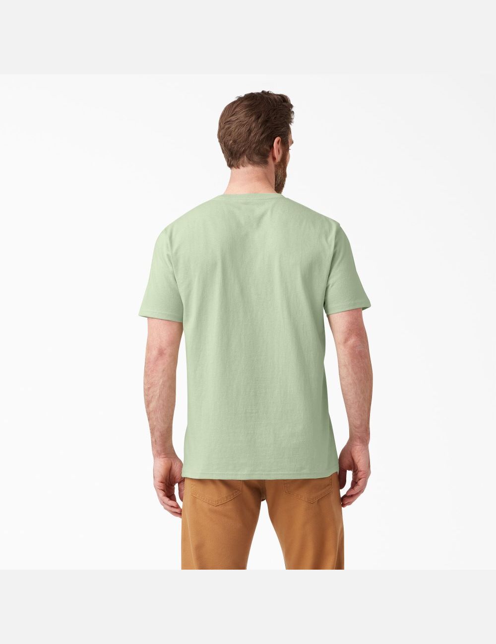 Camiseta Dickies Logo Estampadas Hombre Verde | 0184927-JN