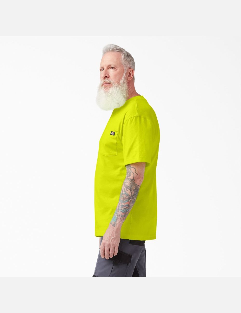 Camiseta Dickies Neon Corta Sleeve Heavyweight Hombre Amarillo Claro | 3548761-BJ