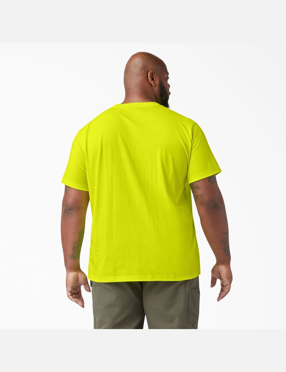 Camiseta Dickies Neon Corta Sleeve Heavyweight Hombre Amarillo Claro | 3548761-BJ