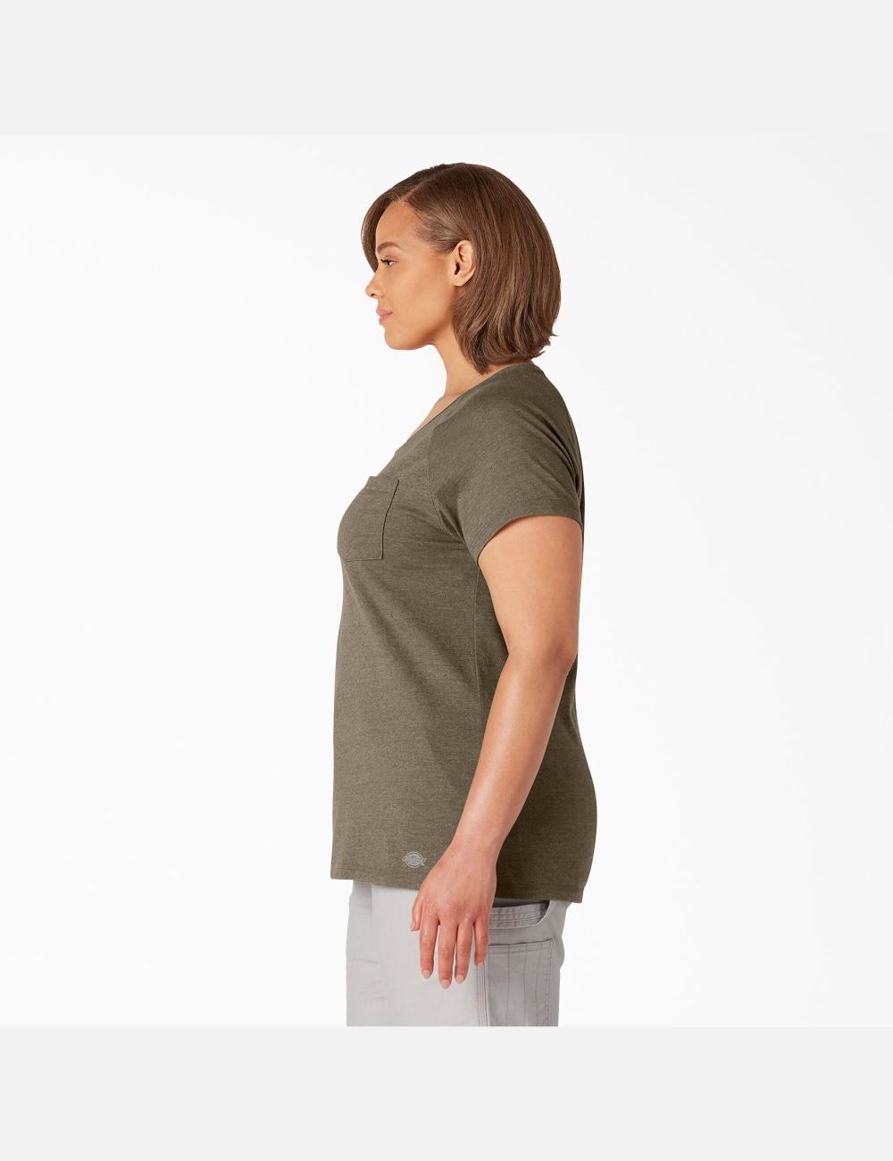 Camiseta Dickies Plus Cooling Corta Sleeve Mujer Verde | 1954283-XJ