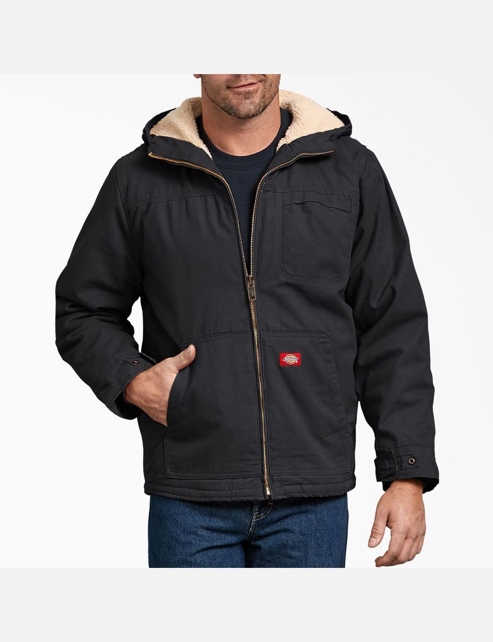 Chaquetas Casuales Dickies Duck High Pile Fleece Forro Hombre Negras | 8420391-JN