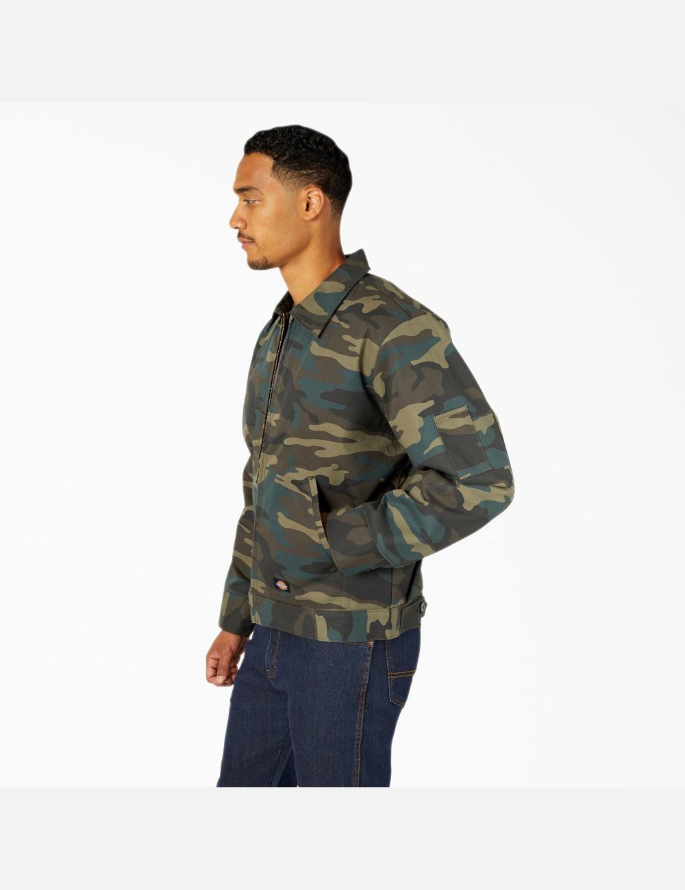 Chaquetas Casuales Dickies Insulated Eisenhower Hombre Verde Camuflaje | 1532486-KW