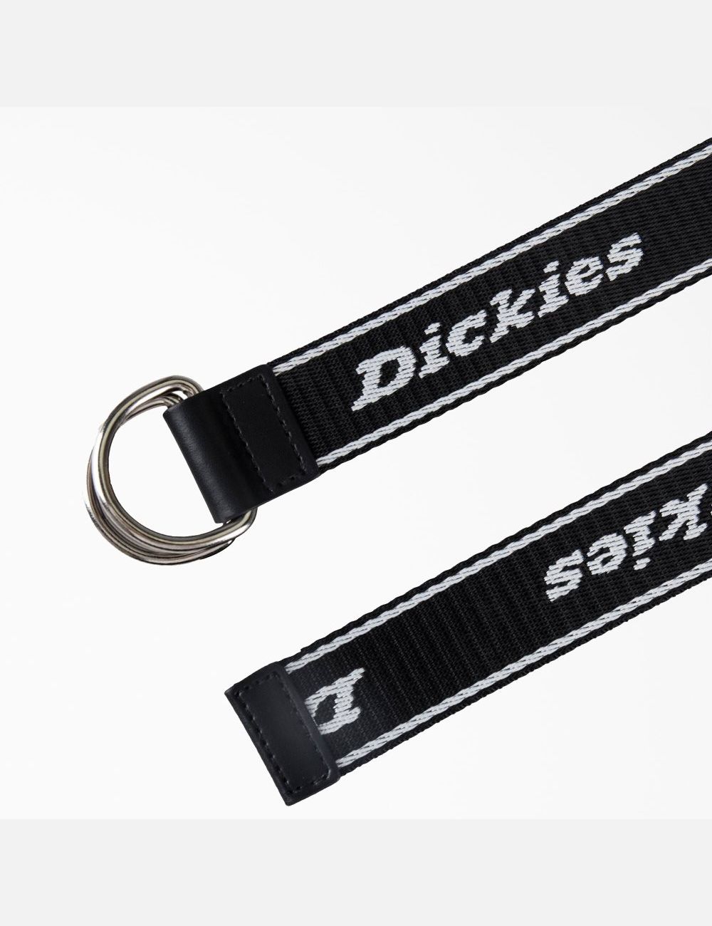 Cinturones Dickies D-Ring Logo Print Web Unisex Negras | 0729641-LZ