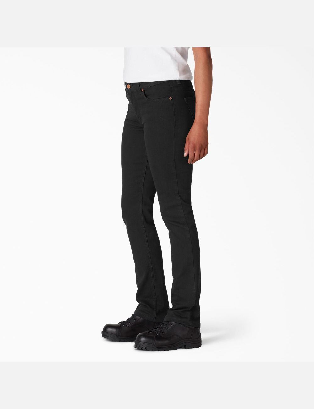 Jeans Dickies Perfect Shape Denim Directo Leg Mujer Negras | 7530169-FY