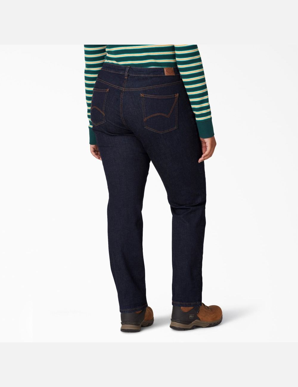 Jeans Dickies Perfect Shape Plus Directo Leg Stretch Denim Mujer Indigo Azules | 5249781-MD