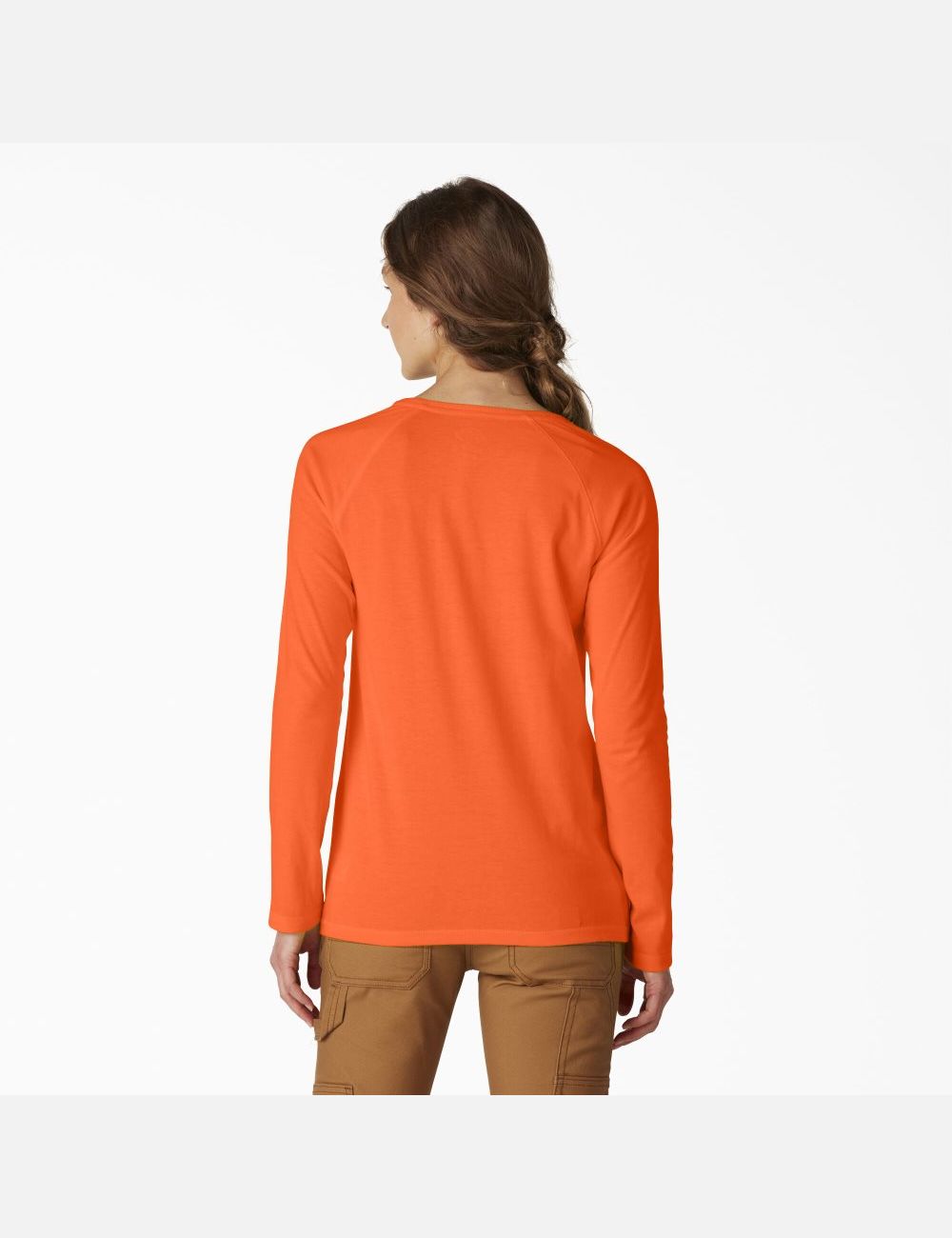 Long Sleeve Dickies Cooling T-Shirt Mujer Naranjas Claro | 2048615-WL