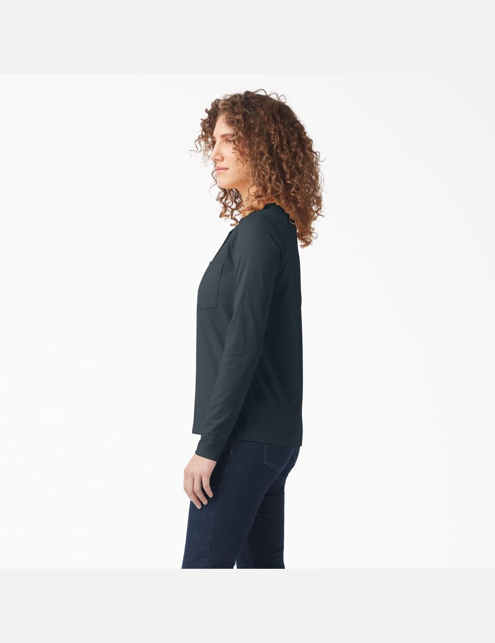 Long Sleeve Dickies Heavyweight Henley Mujer Multicolor | 7158036-ST