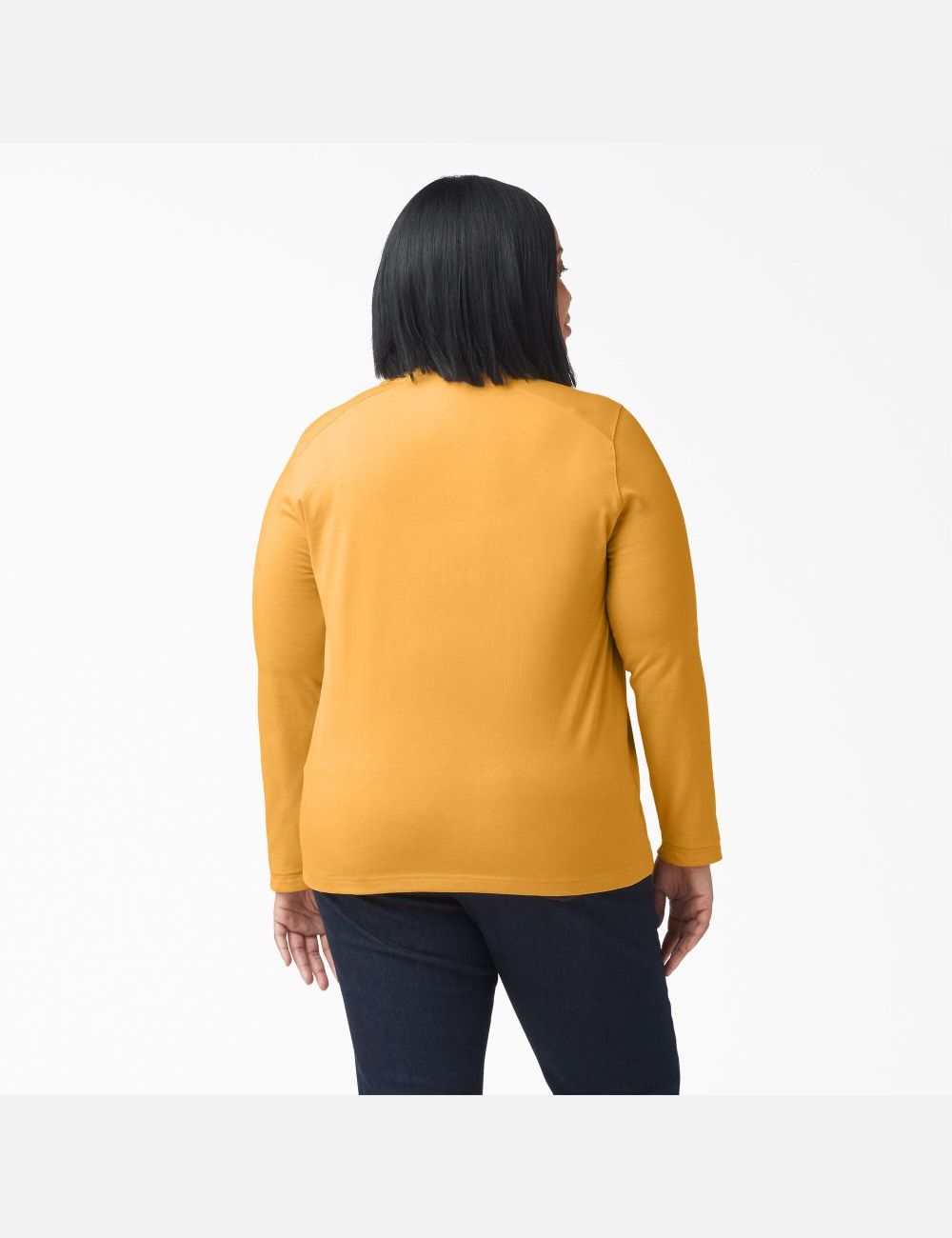 Long Sleeve Dickies Plus Heavyweight Henley Mujer Naranjas | 5617982-EO