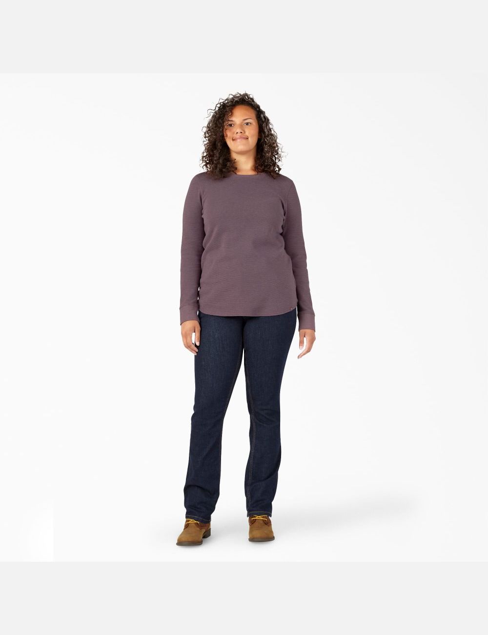 Long Sleeve Dickies Plus Thermal Shirt Mujer Moradas | 1473962-VR