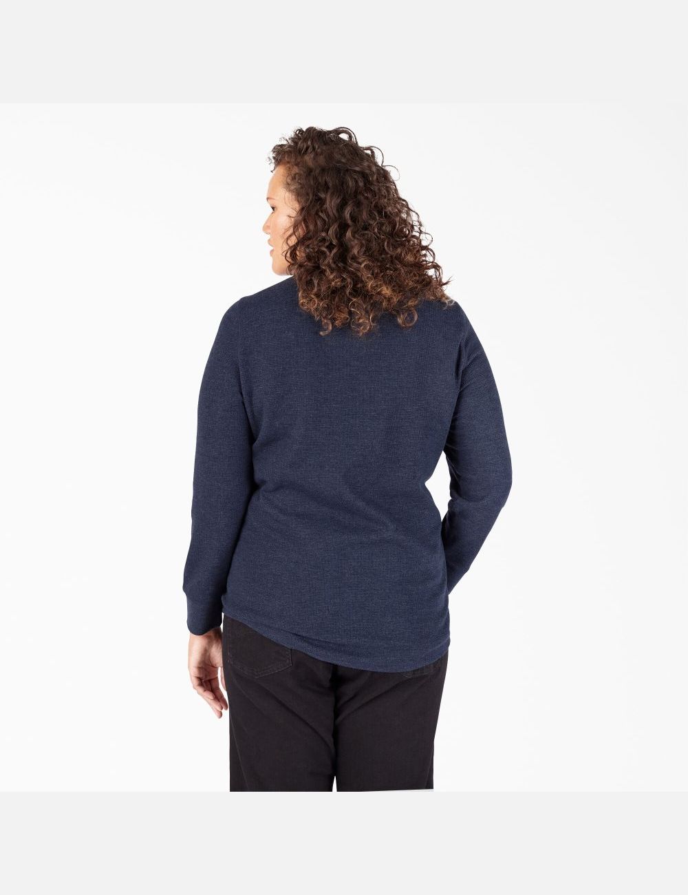 Long Sleeve Dickies Plus Thermal Shirt Mujer Azul Marino | 9024615-YA