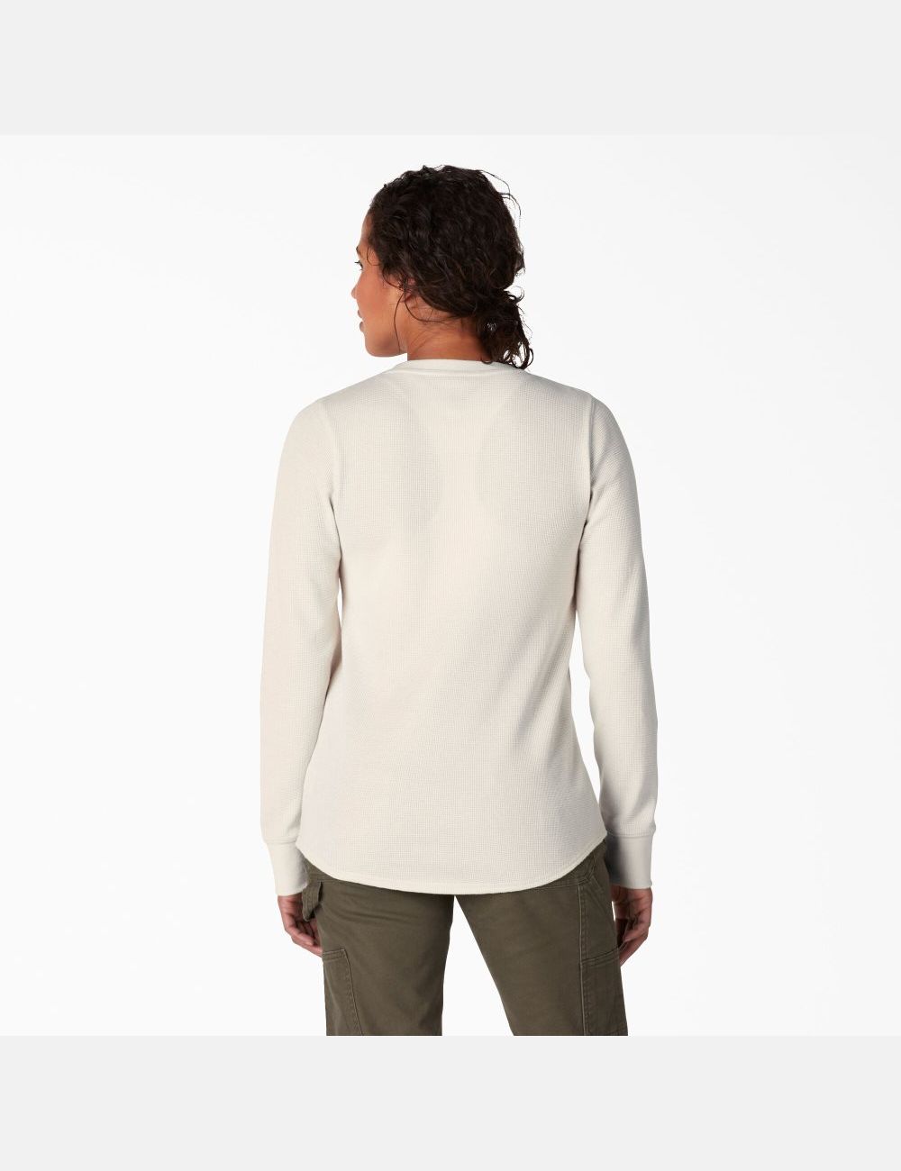 Long Sleeve Dickies Thermal Shirt Mujer Beige | 6274950-VO