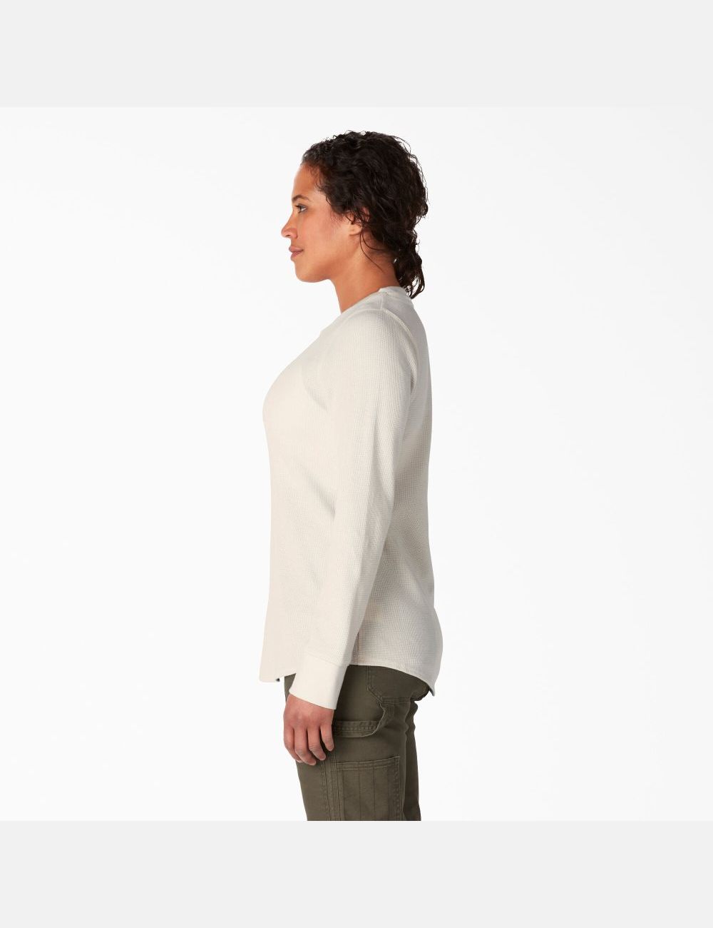 Long Sleeve Dickies Thermal Shirt Mujer Beige | 6274950-VO