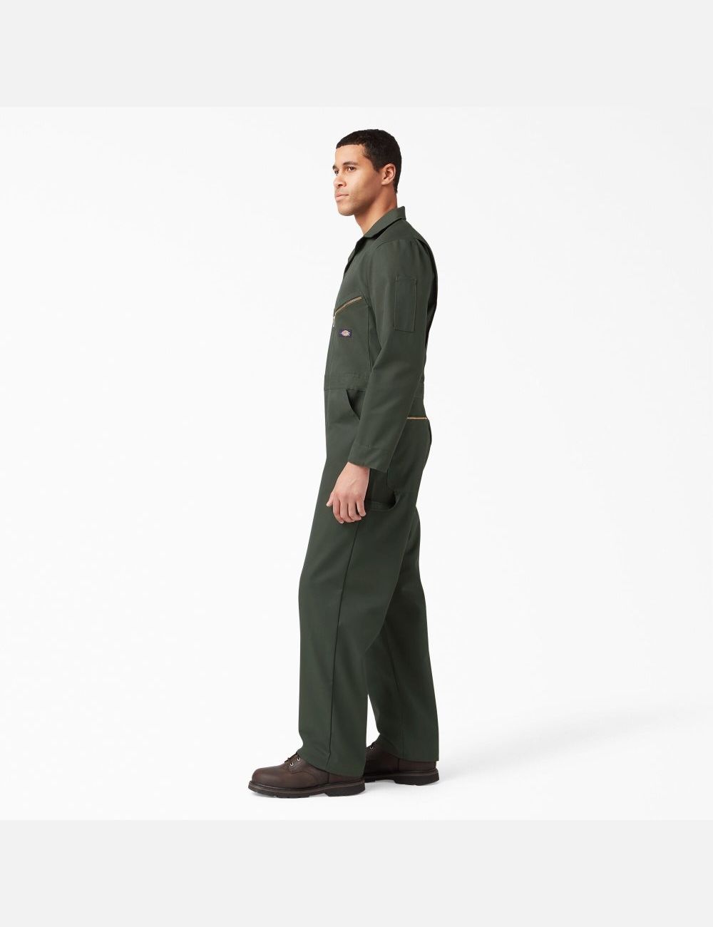 Monos Dickies Deluxe Blended Long Sleeve Hombre Verde Oliva Verde | 1467398-BH