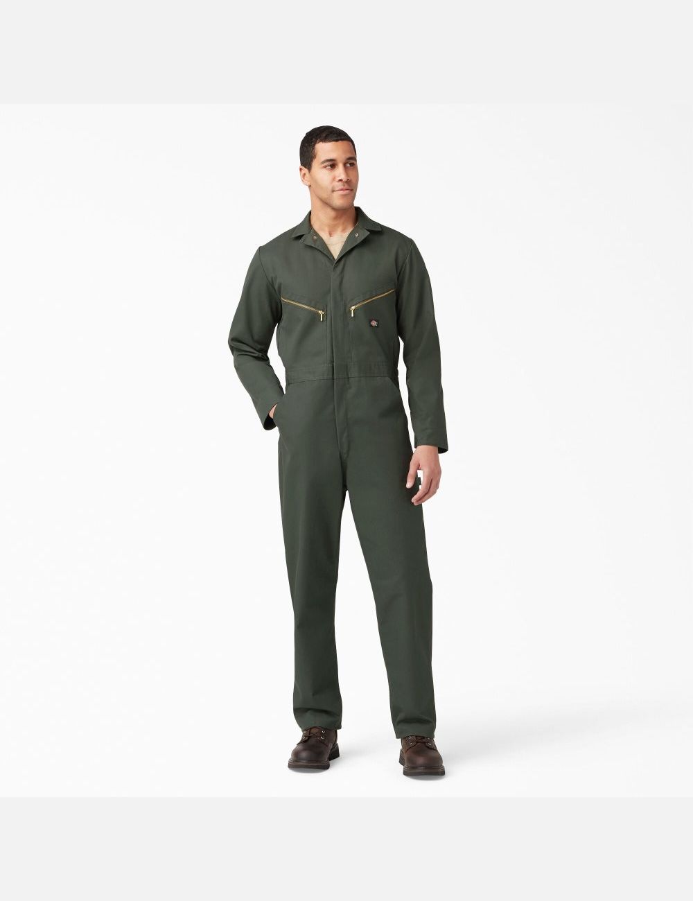 Monos Dickies Deluxe Blended Long Sleeve Hombre Verde Oliva Verde | 1467398-BH