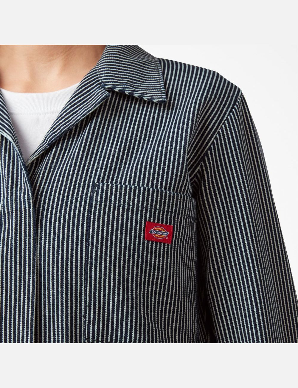 Monos Dickies Long Sleeve Hickory Stripe Mujer Rayadas | 4125683-DO