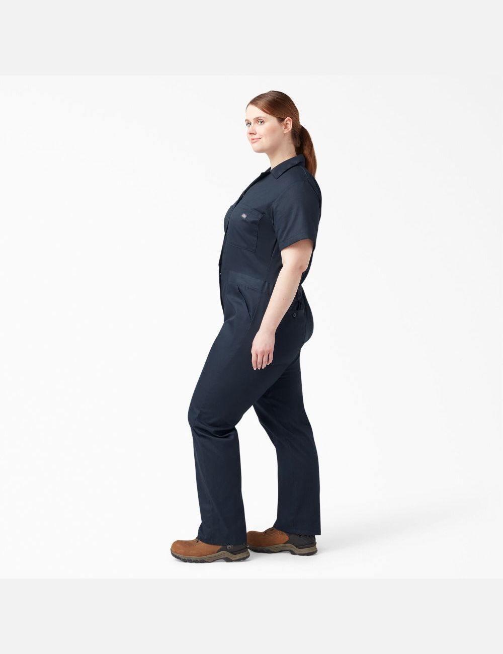 Monos Dickies Plus FLEX Cooling Corta Sleeve Mujer Azul Marino | 7580912-FW