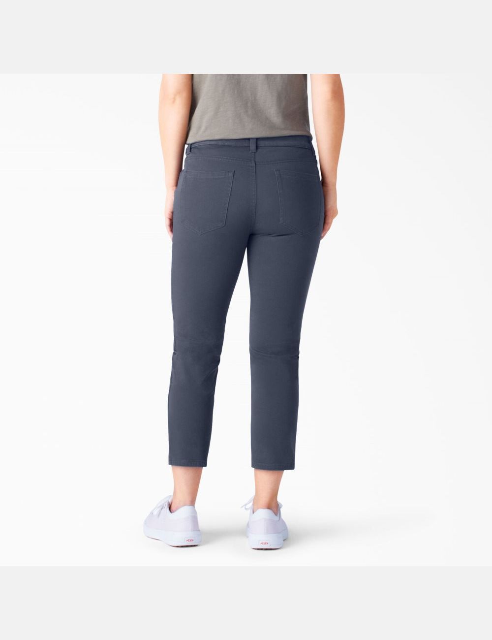 Pantalones Casuales Dickies Perfect Shape Flaco Fit Capri Mujer Azul Marino | 2394806-GI