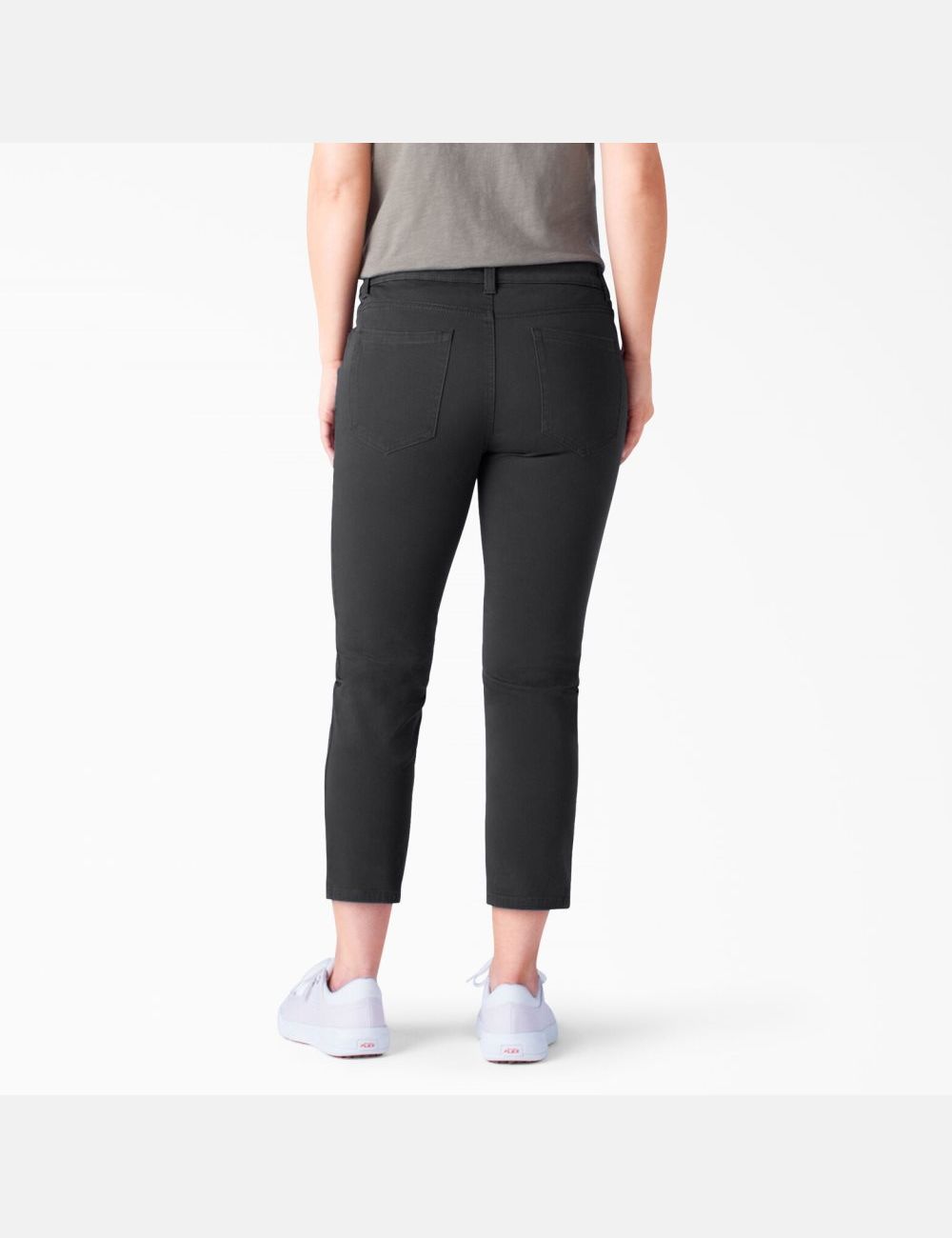 Pantalones Casuales Dickies Perfect Shape Flaco Fit Capri Mujer Negras | 5863294-ZK