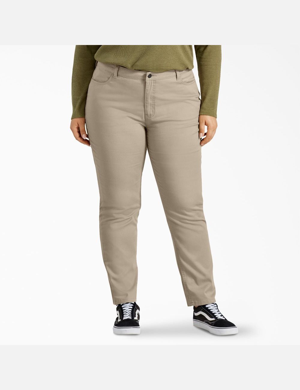 Pantalones Casuales Dickies Plus Perfect Shape Mujer Gris | 9574820-PL