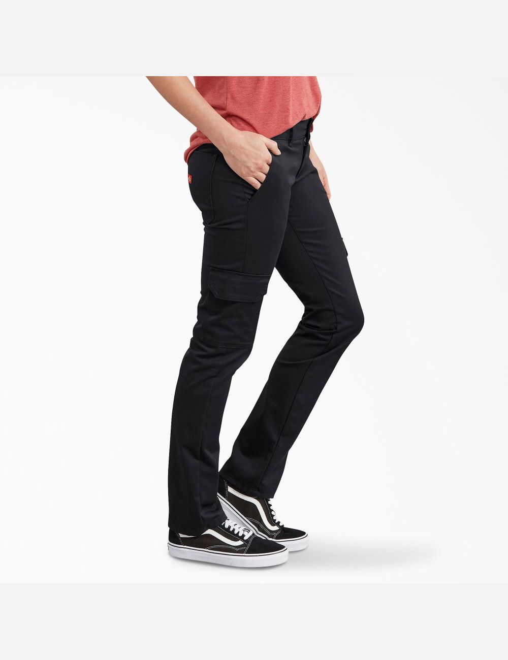 Pantalones Casuales Dickies Relaxed Fit Cargo Mujer Negras | 9716248-ER