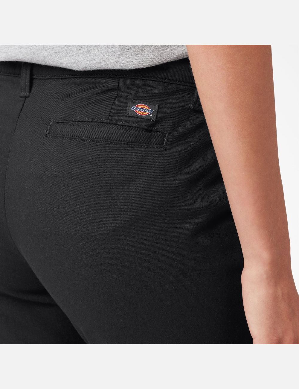 Pantalones Casuales Dickies Slim Fit Bootcut Twill Mujer Negras | 0387196-YW