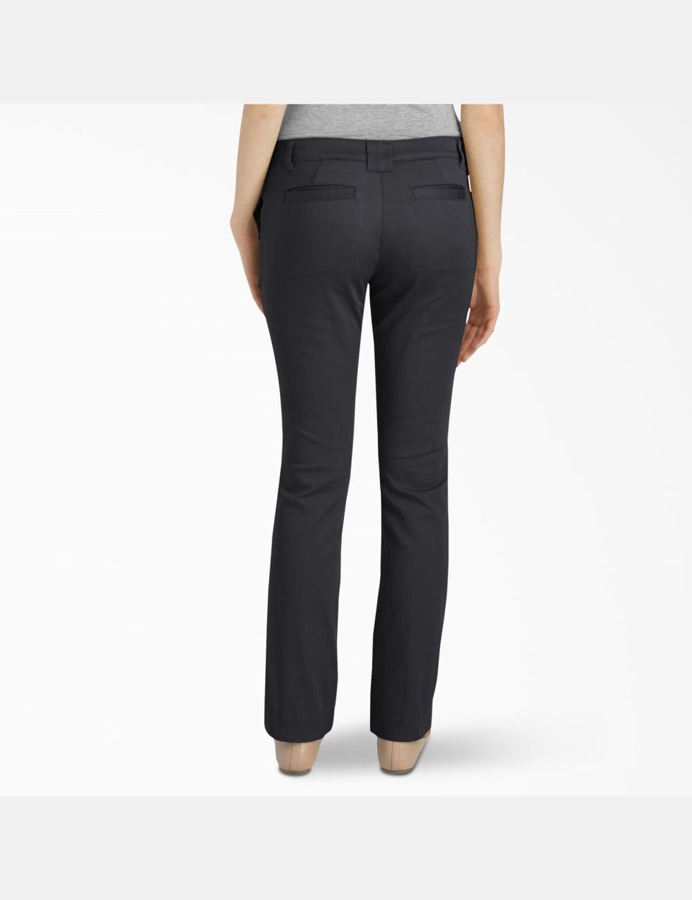 Pantalones Casuales Dickies Slim Fit Mujer Negras | 1869053-HC