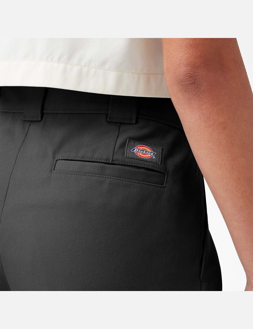 Pantalones Casuales Dickies Twill Cropped Mujer Negras | 7328961-ZC