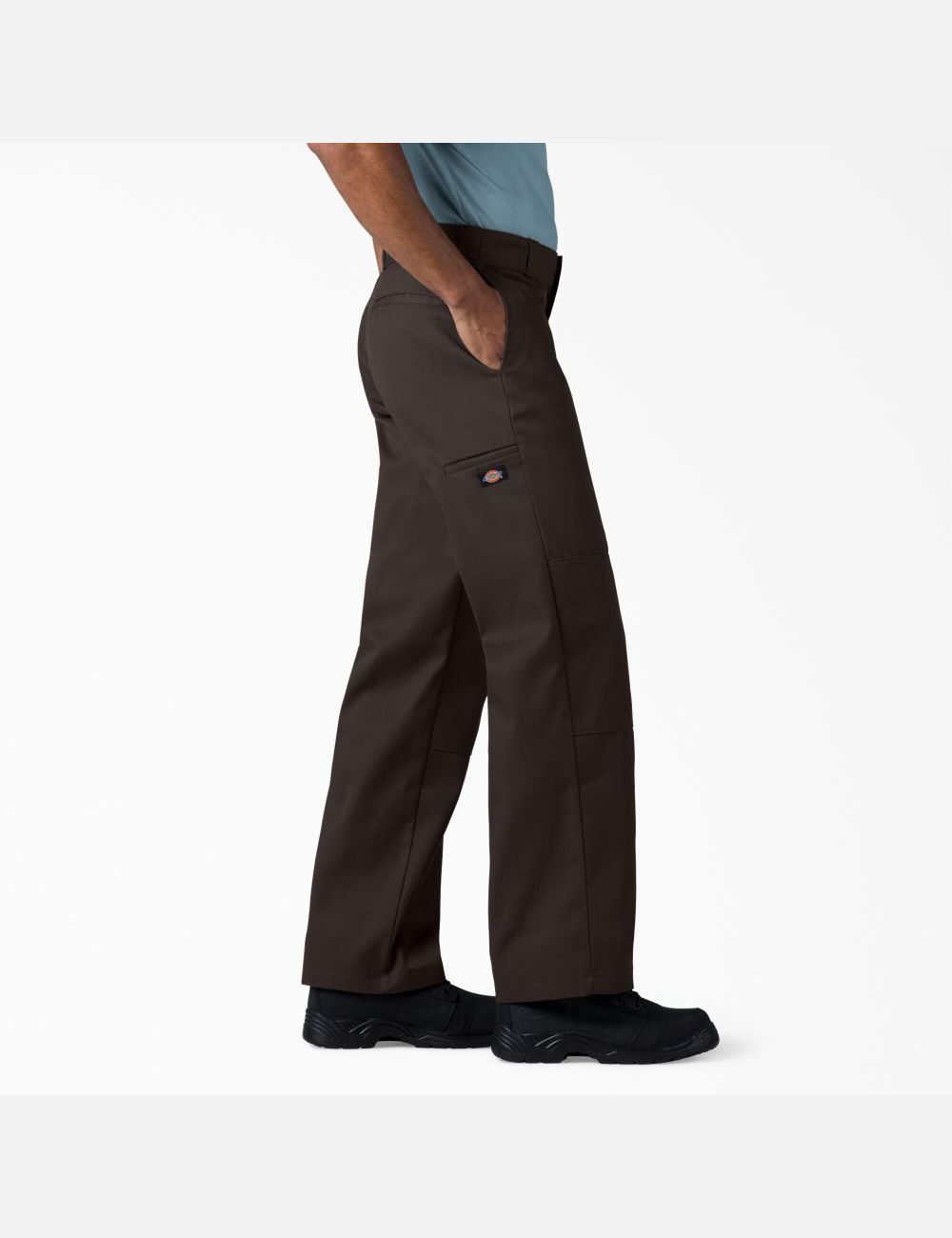 Pantalones De Doble Rodilla Dickies Loose Fit Hombre Marrones Oscuro | 0971634-SE